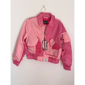 Urban Outfitters X Alpha Industries CWU 45/P Colorblock Bomber Jacket Size M NWT